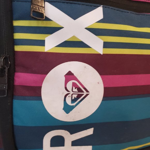 ROXY - Backpack Stripe Turquoise Pink and Yellow - unisex - Picture 9 of 15